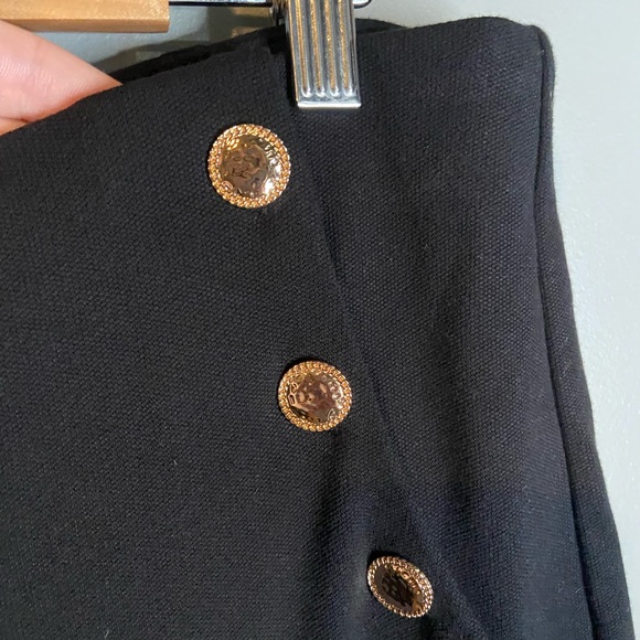 NWT Express High Waist Side Gold Button Knit Pants - Picture 9 of 11